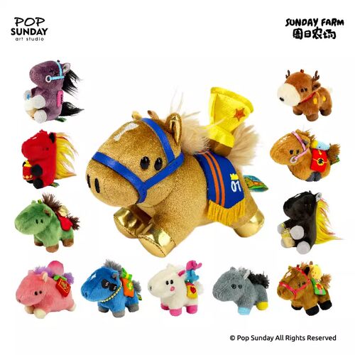 现货正品popsunday马年Winny马上赢毛绒挂件盲盒新年祝福伴手礼女