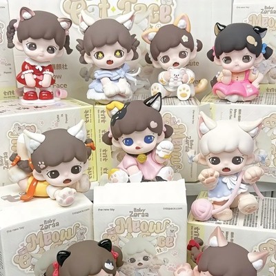现货正品Zoraa盲盒喵呜猫颜社mini手办潮玩手办可爱公仔玩具摆件