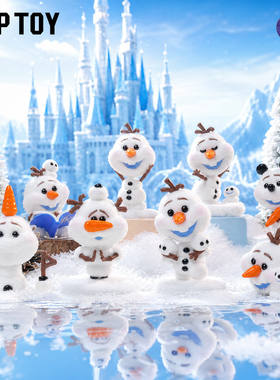 现货TOPTOY冰雪奇缘顽皮雪宝系列手办盲盒潮玩迷你公仔摆件礼物女