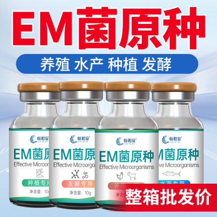 EM菌种原种水产养殖发酵浓缩乳酸菌液厂家直销芽孢杆菌原种种植用