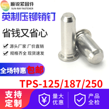 包邮定制英制不锈钢压铆销钉导向定位圆柱自扣紧TPS-125/187.250