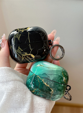 简约创意白色大理石纹适用三星buds3pro保护壳Galaxy三星Buds3蓝牙耳机套耳机壳3PRO软壳情侣潮个性彩色轻奢