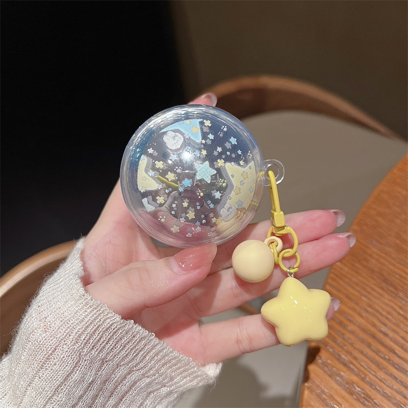 小清新泼墨椰子花朵星兔子耳机套