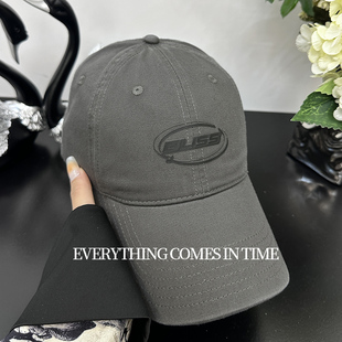 美式高端品牌帽子灰色62特大头围棒球帽男加大版深宽帽檐鸭舌帽女