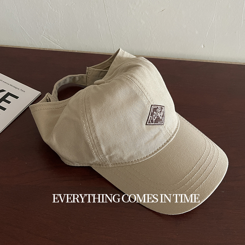 半空顶可扎马尾丸子头小头围帽子