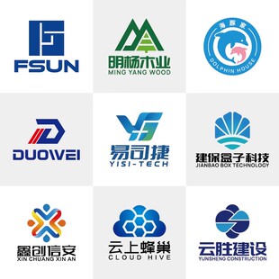 传媒logo设计智能科技互联网公司企业门头字体高端创意图标定制作