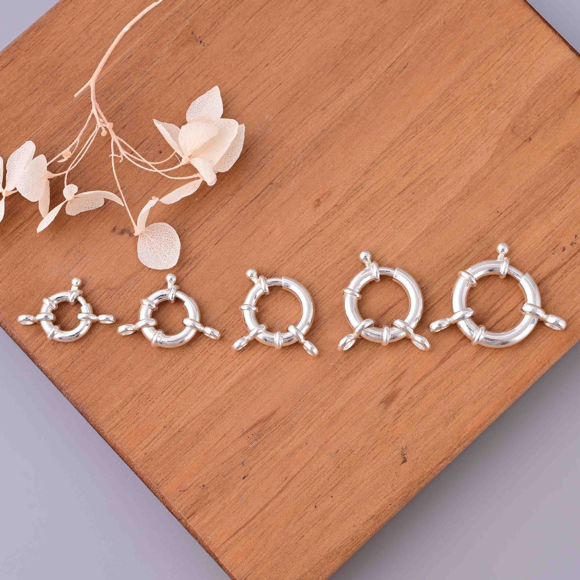 S925纯银方向盘弹簧扣