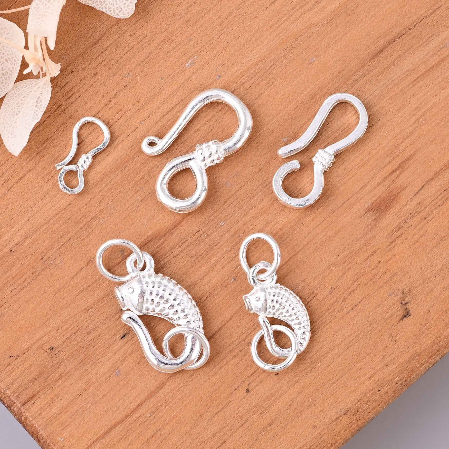 S925纯银锦鲤S扣问号扣 清新潮流素银连接扣DIY串珠编绳搭扣配件,饰品/流行首饰/时尚饰品新,银饰配件,淘宝优惠券,粉丝福利购,淘宝优惠卷