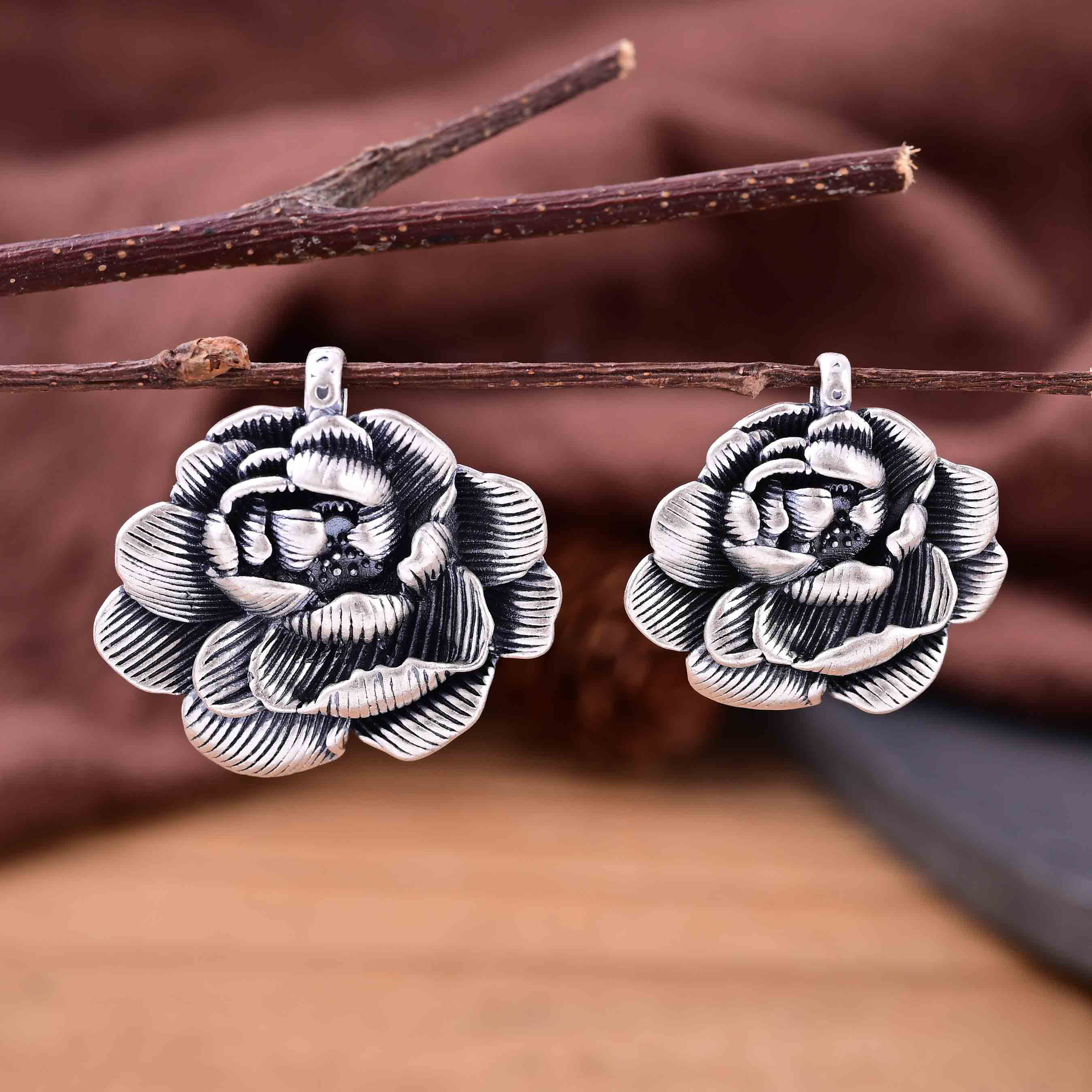S999足银牡丹花莲花实心吊坠 复古中国风DIY手串编绳扣饰品配件,饰品/流行首饰/时尚饰品新,银饰配件,淘宝优惠券,粉丝福利购,淘宝优惠卷
