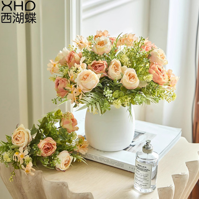 博主推荐轻奢仿真花摆件客厅花束