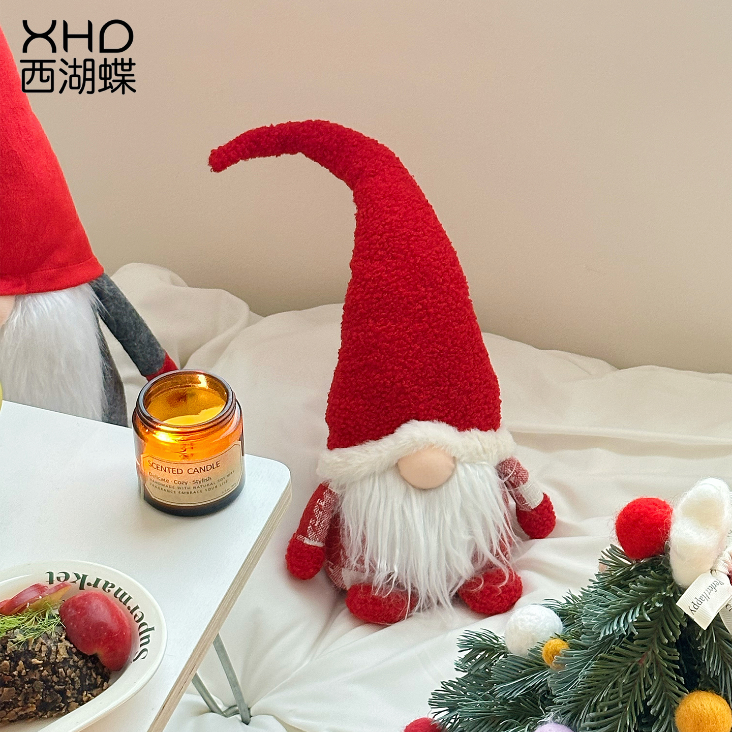 创意圣诞老人卡通公仔礼物家居橱窗桌面节日氛围布置小装饰品摆件