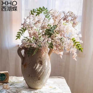 饰花艺摆件 槐蕊仿真花假花摆设高级感逼真轻奢高端民宿客厅前台装