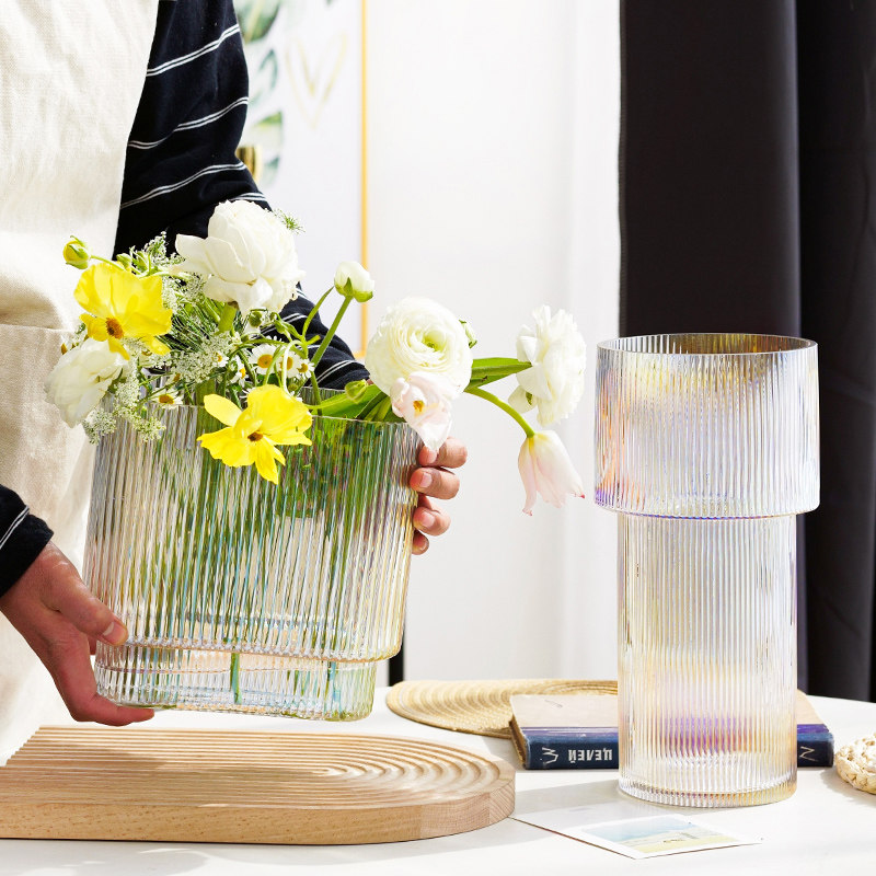 北欧ins风创意透明玻璃花瓶网红简约客厅装饰摆件水养鲜花插花器,鲜花速递/花卉仿真/绿植园艺,花瓶,淘宝优惠券,粉丝福利购,淘宝优惠卷