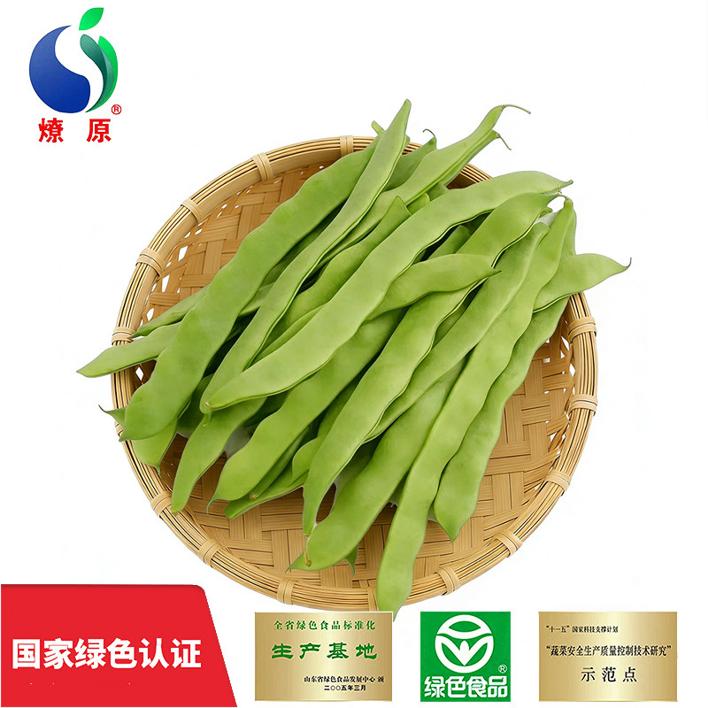 燎原绿色扁青芸豆扁刀豆青扁豆1000g 现摘现发基地自种新鲜包邮