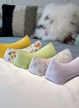 三角颈椎荞麦枕头护颈枕护颈椎助睡眠家用成人腰靠午睡枕头单人