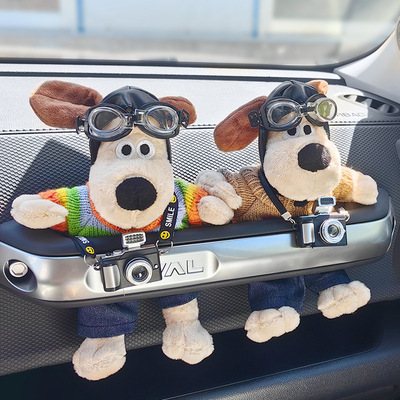 坦克300车内饰品飞行员掌门狗特斯拉车内装饰可爱卡通车载好物女