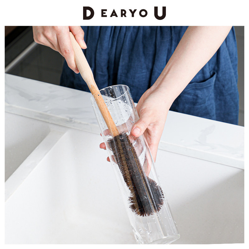 DEARYOU日本制高田耕造长柄棕刷小口径瓶刷杯刷无死角刷子清洁刷,家庭/个人清洁工具,杯刷/瓶刷,淘宝优惠券,粉丝福利购,淘宝优惠卷