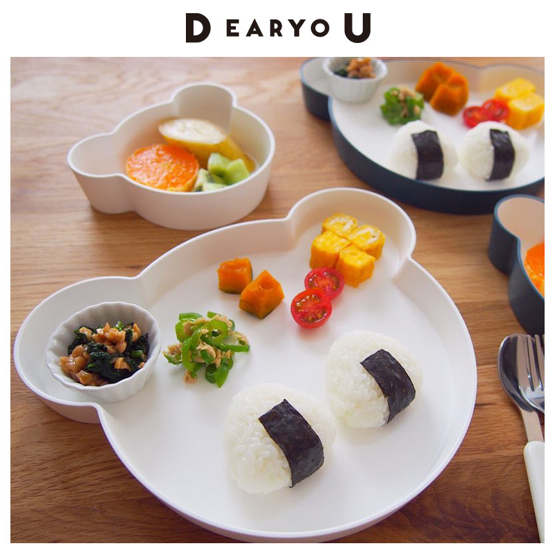 进口kidsdish小熊耐摔餐盘