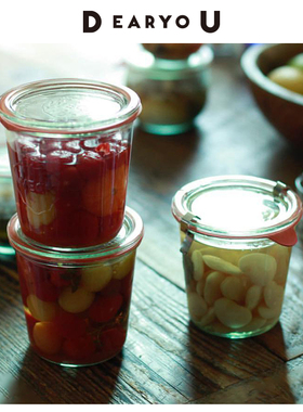 DEARYOU德国WECK进口玻璃密封罐Mold食品级隔夜燕麦杯酸奶果酱瓶