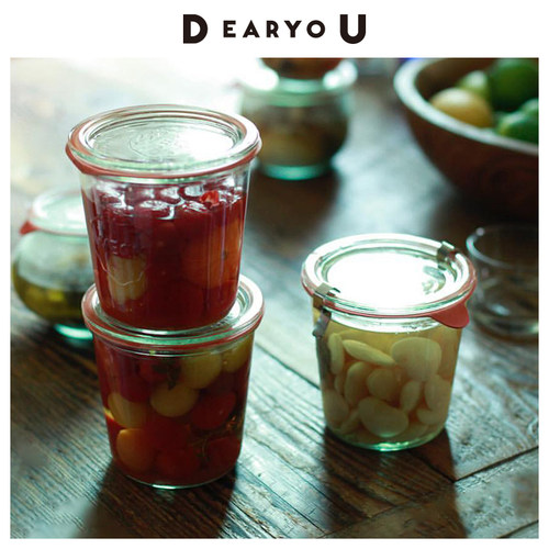 DEARYOU德国WECK进口玻璃密封罐Mold食品级隔夜燕麦杯酸奶果酱瓶