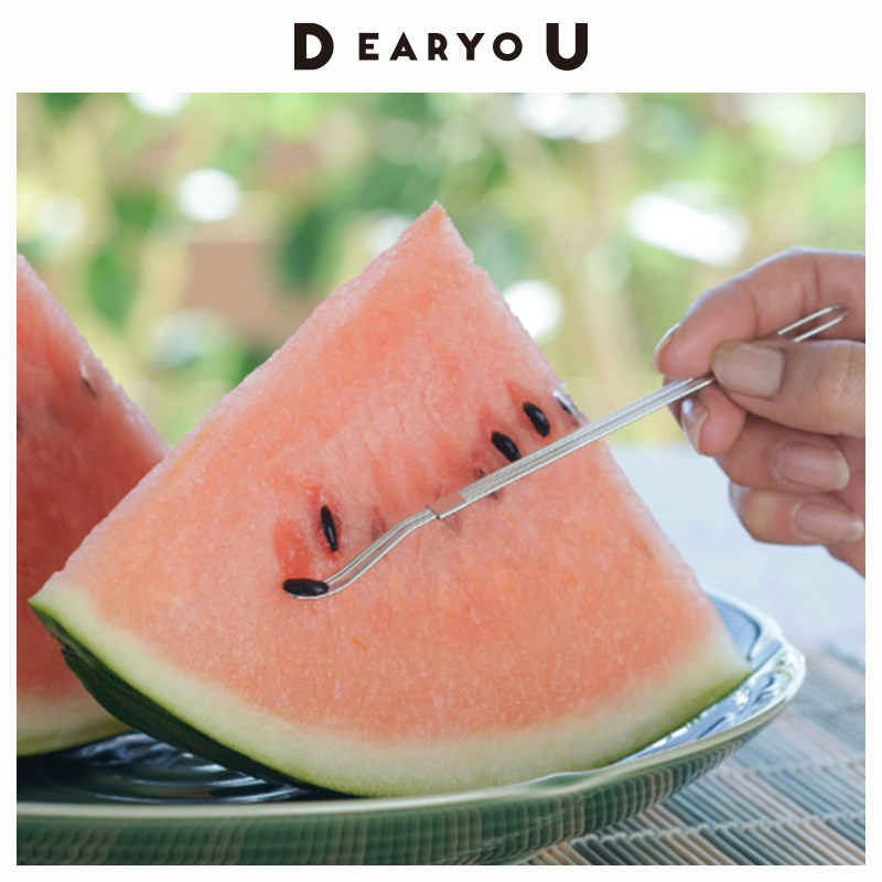 DEARYOU下村企贩304不锈钢取籽器挖西瓜籽葡萄去核神器叉子水果叉,餐饮具,水果叉/水果签,淘宝优惠券,粉丝福利购,淘宝优惠卷