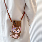 玲娜贝儿零钱包适用苹果16promax手机壳17pro新款 15硅胶套11女款 13防摔xsmax斜跨12网红8plus全包14pro保护套