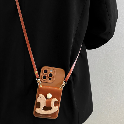 原创木马卡包手机壳全包防摔