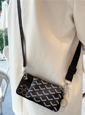 潮牌零钱包适用vivox200s手机壳x300pro新款x100斜跨x90挂绳s30/s20/s19/s18/s17/s16s全包s50防摔y500保护壳