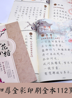 簪花小楷字帖女生字体硬笔漂亮文艺唯美临摹练字本纳兰性德古风清新大学生成人高中生速成钢笔楷书练字帖成年