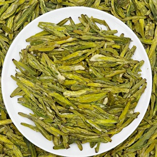 (富阳豆花香龙井43)2026钱塘明前扁形绿茶浓醇微煞口125克罐装