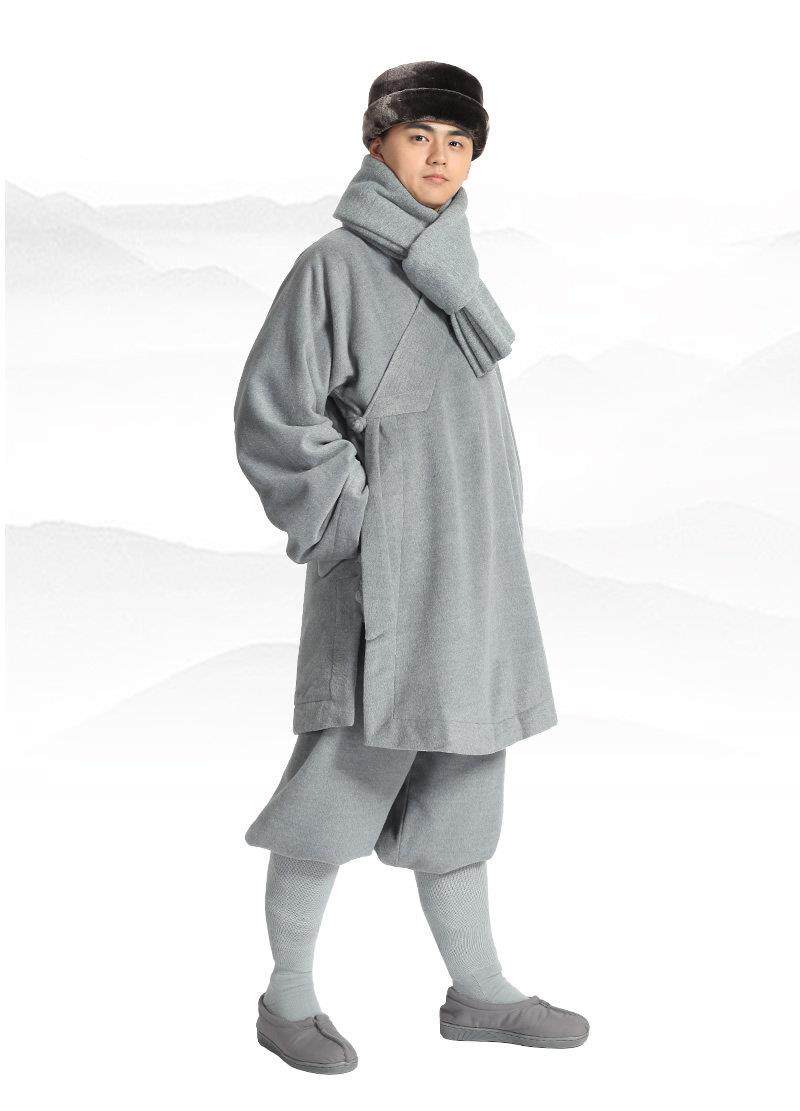 新品僧服冬季双层毛绒罗汉褂罗汉衫加厚挂绒僧衣僧人服装太虚
