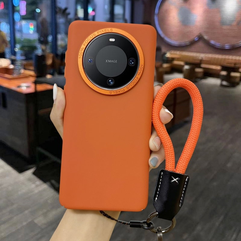 适用华为mate60pro手机壳超薄裸感mate70pro新款保护套高级感女带挂绳meta50磨砂硬壳轻mt40pro外壳男士pro十