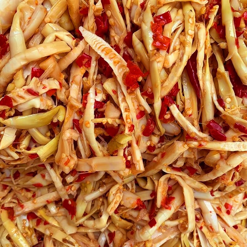 江西特產(chǎn)農(nóng)家手工腌酸筍 酸辣小竹筍山筍下飯菜腌辣菜涼拌菜小吃