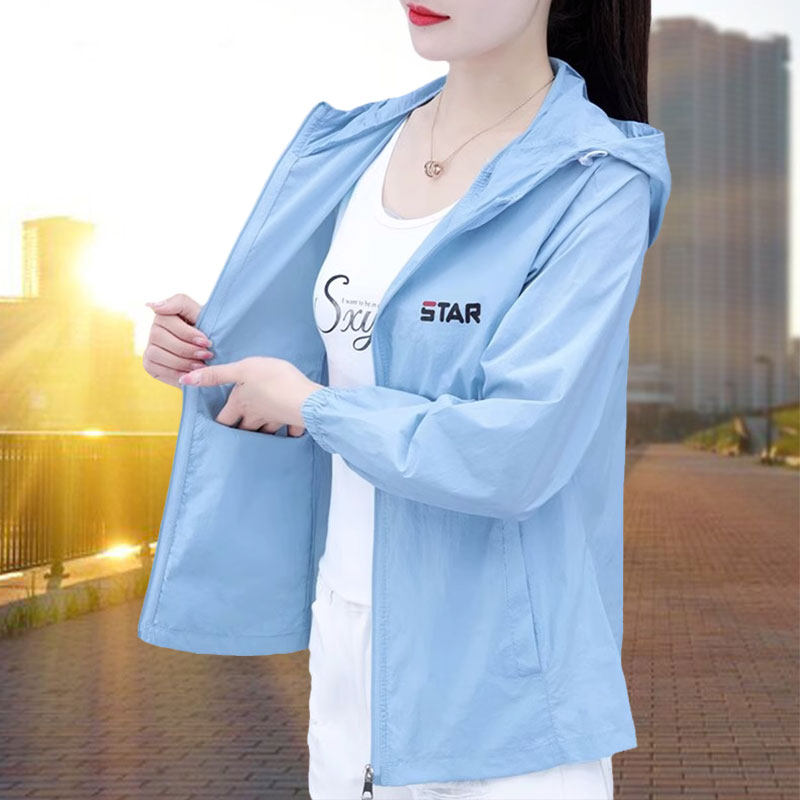 夏季冰丝防晒衣女薄款2026新款开衫防晒服妈妈防紫外线女士短外套