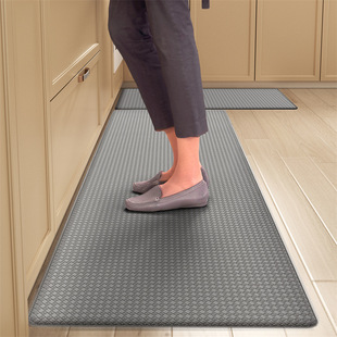 Thic Long PVC Leather Kitchen Mat Non-slip Floor Mat厨房地垫