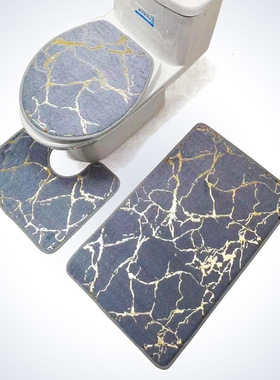 Imitation rabbit plush marble pattern bronzing car floor mat