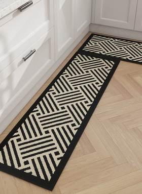 厨房地垫吸水防油脚垫家用可机洗长条地毯耐脏防滑垫 Kitchen mat