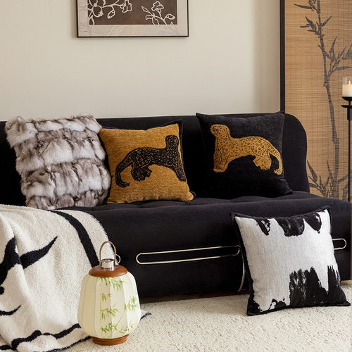 中古风轻奢沙发抱枕套靠垫套