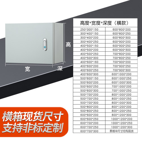 横款明装配电箱大量现货尺寸齐全