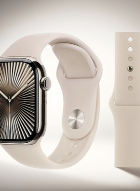 【官方同款】适用iwatch11手表带苹果手表表带apple watch10/8/9/6/5代S10代硅胶S3男女款SE2春夏ultra运动S4
