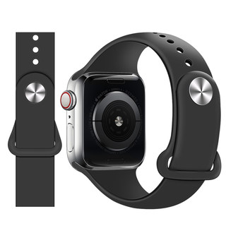 适用apple watch9/8表带ultra硅胶s6苹果s7手表iwatch8/7/6/5/se/3/4代49/44/42mm手表带S4智能配件男女款S8