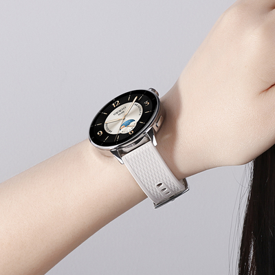 适用OPPOwatchX2mini手表带x2mini官方同款光波纹腕带OPPOx2mini女生夏季时尚运动透气表链替换带配件
