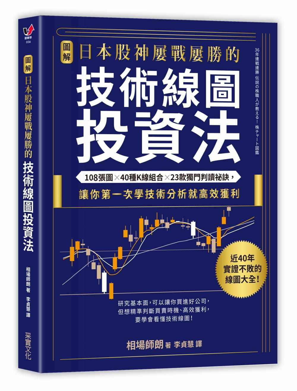 现货【图解】日本股神屡战屡胜的技术线图投资法：108张图╳40种K线组合╳23款独门判读祕诀 20 相场师朗 采实文化进口原版