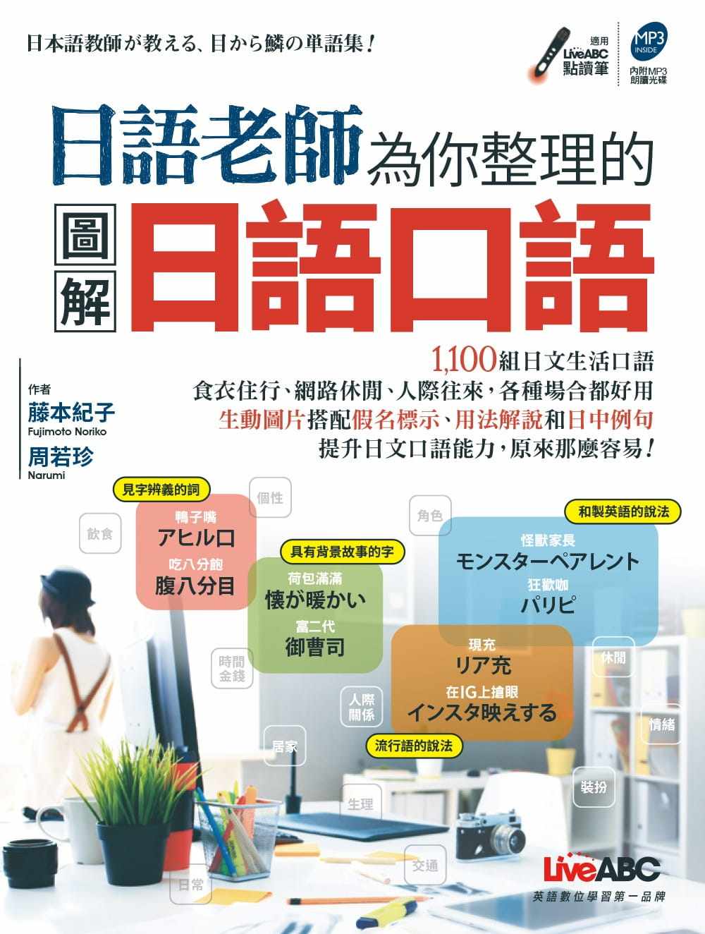 预售 正版 日语老师为你整理的图解日语口语：【书＋朗读光盘MP3（含点读笔音档）】19 希伯仑 藤本纪子进口原版