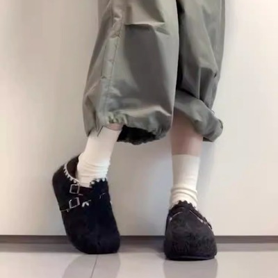 【现货送退货宝】加绒勃肯鞋女