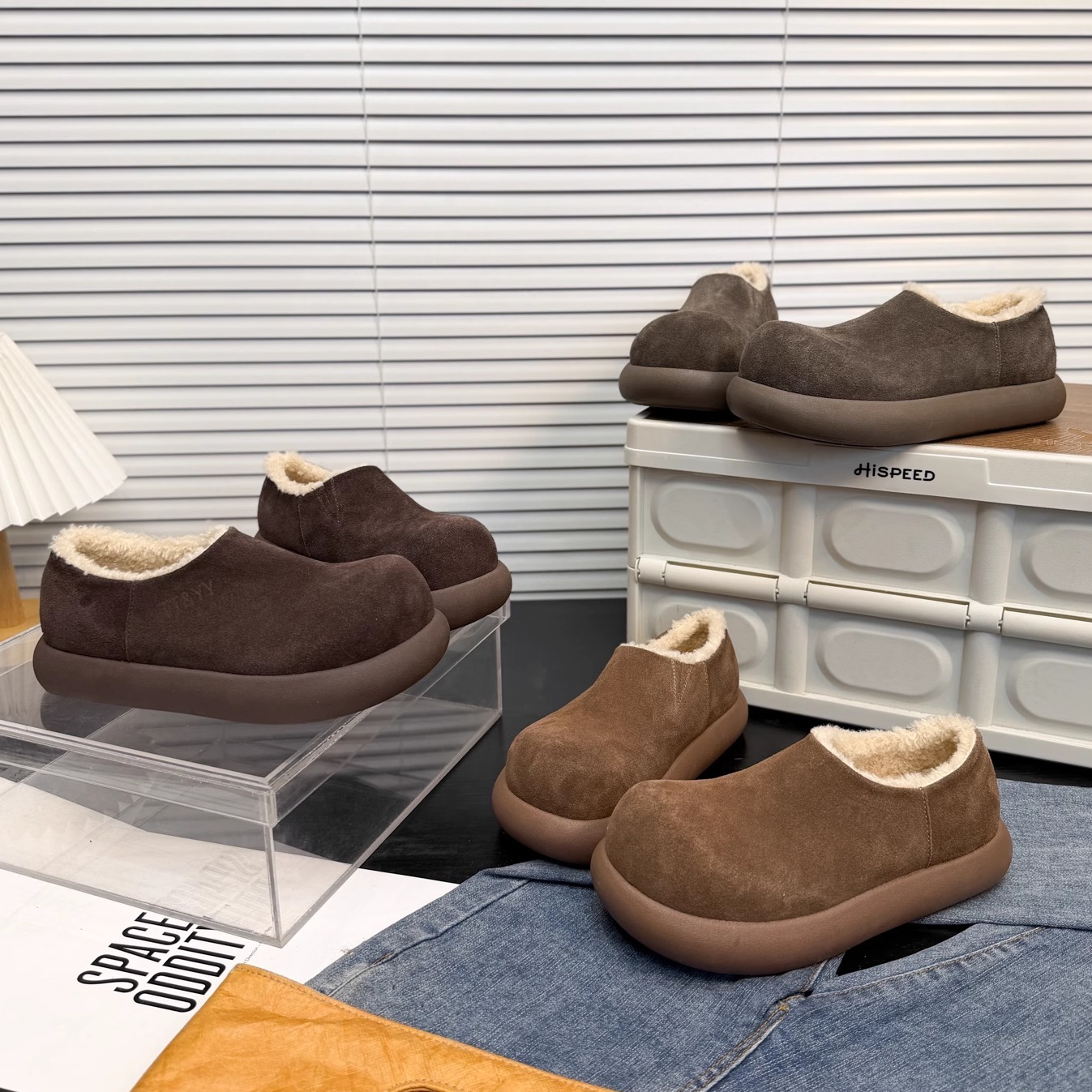 2025秋冬新款加绒乐福鞋潮