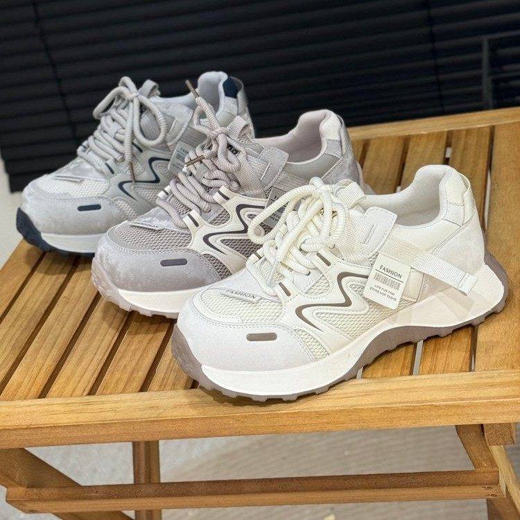 韩版厚底老爹鞋女款2026新款春季休闲运动女鞋百搭轻便跑鞋阿甘鞋,女鞋,时尚休闲鞋,淘宝优惠券,粉丝福利购,淘宝优惠卷