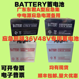 BATTERY蓄电池36V广东东君A型集中应急照明电源EPS应急电源箱备用