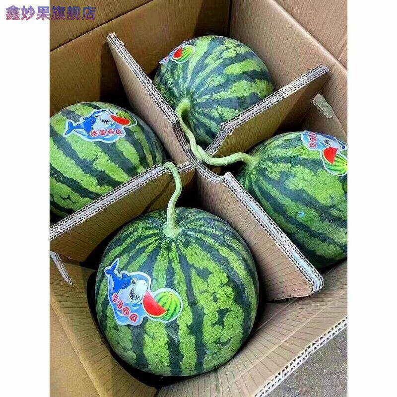 【顺丰包邮】头茬麒麟西瓜水果新鲜无籽整箱8424海南云南美都薄皮
