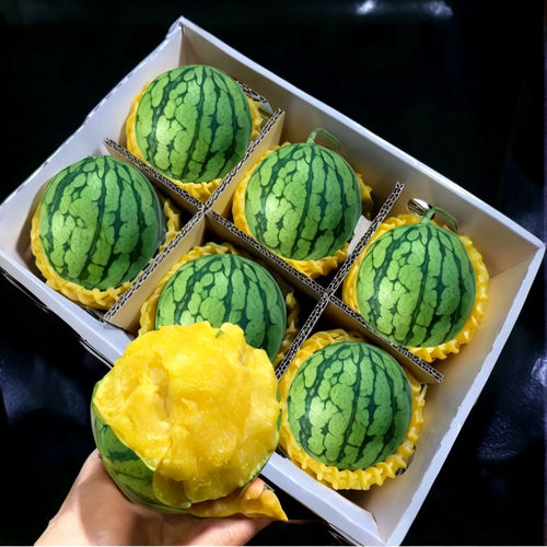 正宗东台特小凤黄心西瓜新鲜现摘冰淇淋薄皮水果麒麟西瓜脆甜爆汁